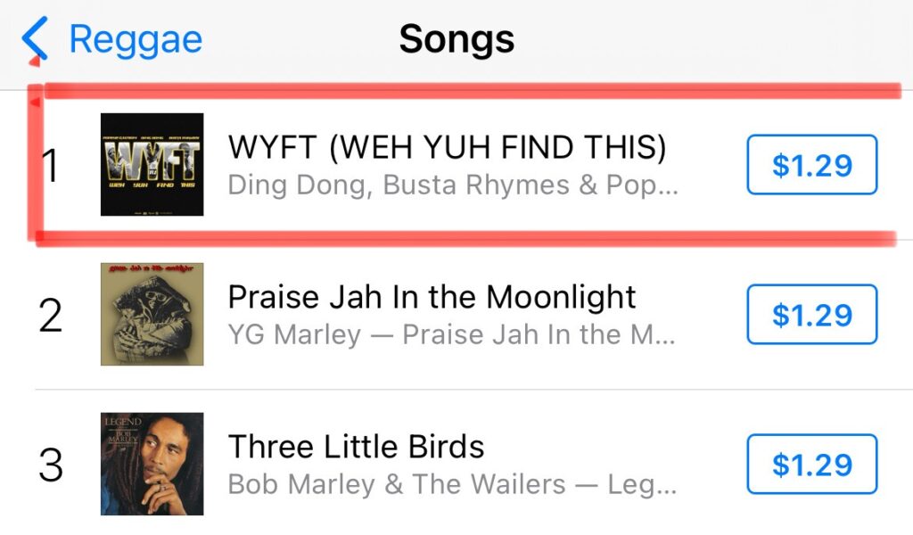 Ding Dong, Busta Rhymes, Popeye Caution-wyft #1 In Reggae On Itunes